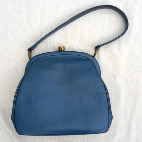 Vintage Leather Purse Blue (VCBA-011)