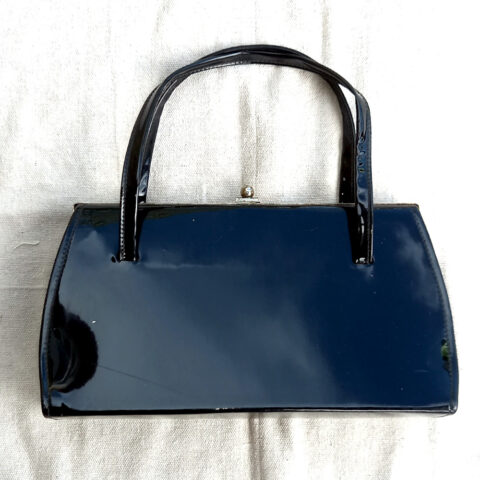 Vintage Vinyl Purse Black (VCBA-013)