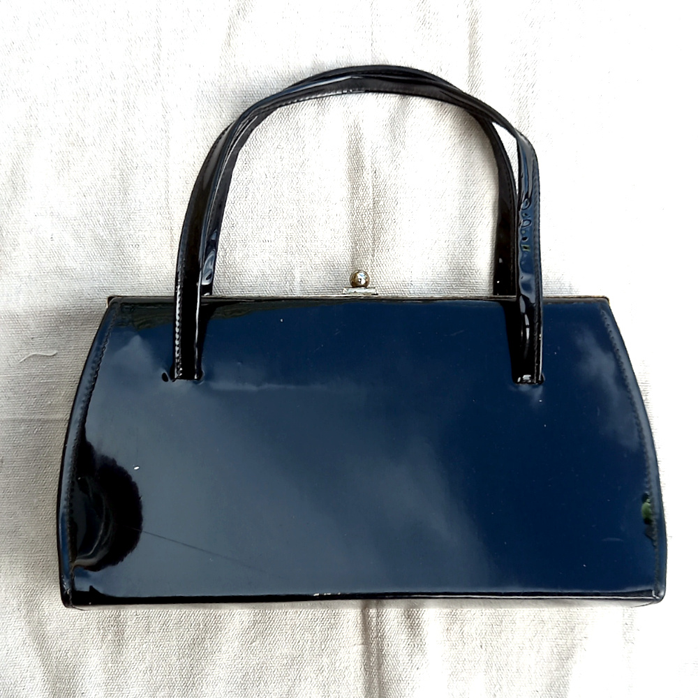 Vintage Vinyl Purse Black (VCBA-013)