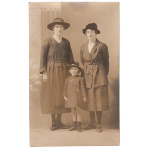 Postcard of Two Women and Girl  (ANPC-001)