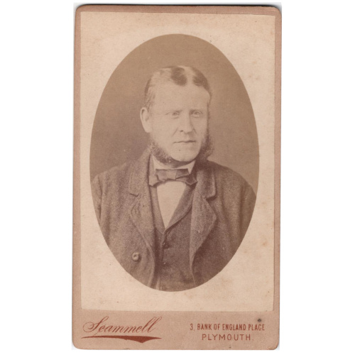 CdV of Middle-Aged Man by G Scammell Plymouth (ANPH-051)
