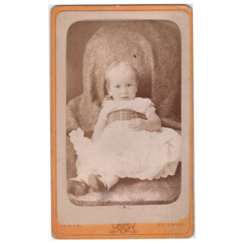 CdV of a Baby by Albert Lomer Brisbane (ANPH-052)