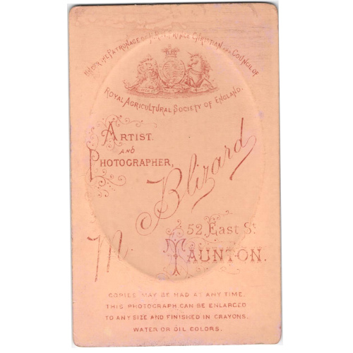 CdV of a Young Woman by M Blizard Taunton (ANPH-053) - Image 2