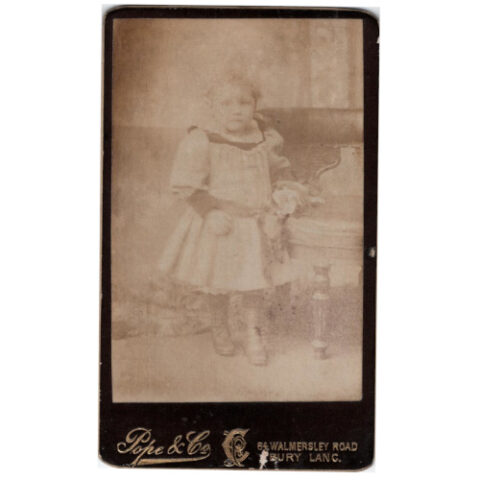 CdV of a Toddler by Pope & Co Bury Lancashire (ANPH-054)