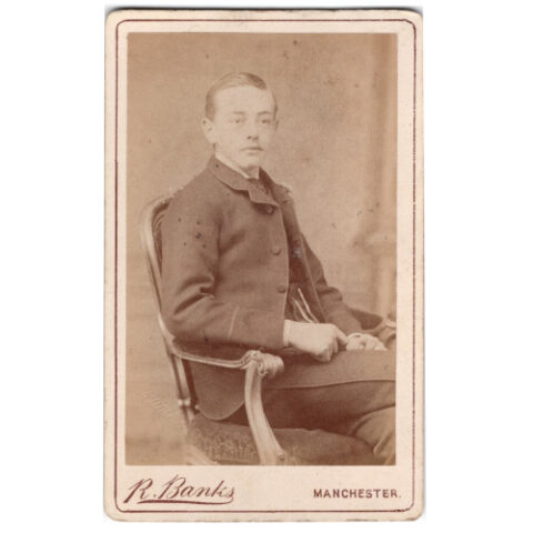 CdV of Young Man by R Banks Manchester (ANPH-058)