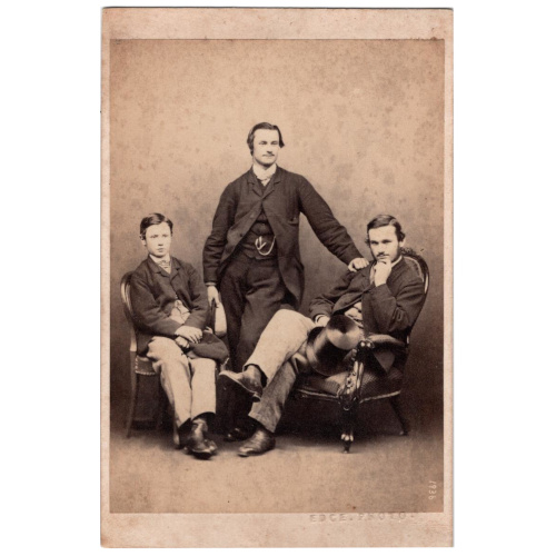 CdV of Three Young Men by Edge.Photo. (ANPH-075)