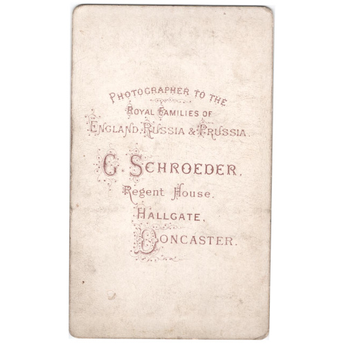 CdV of a Man Sitting by G Schroeder Doncaster (ANPH-076) - Image 2