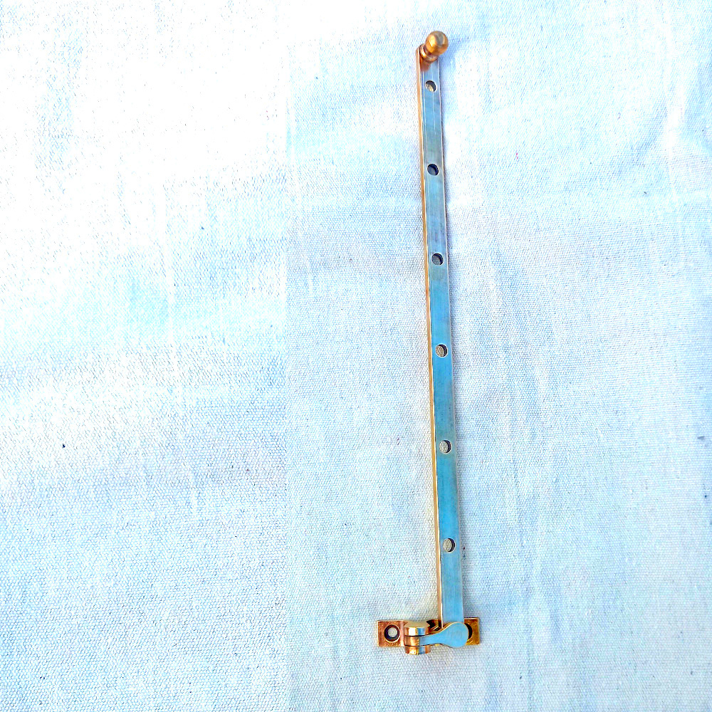 Vintage Brass Fanlight Stay 320mm (ANTM-015) - Image 2