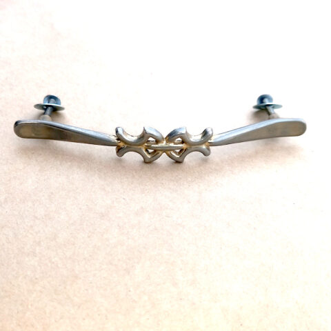 Retro Brass Pull Handle C/C=115mm by Brent Ware (ANTR-032)