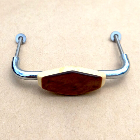 Art Deco Chrome/Bakelite Pull Handle C/C=70mm (ANTR-035)