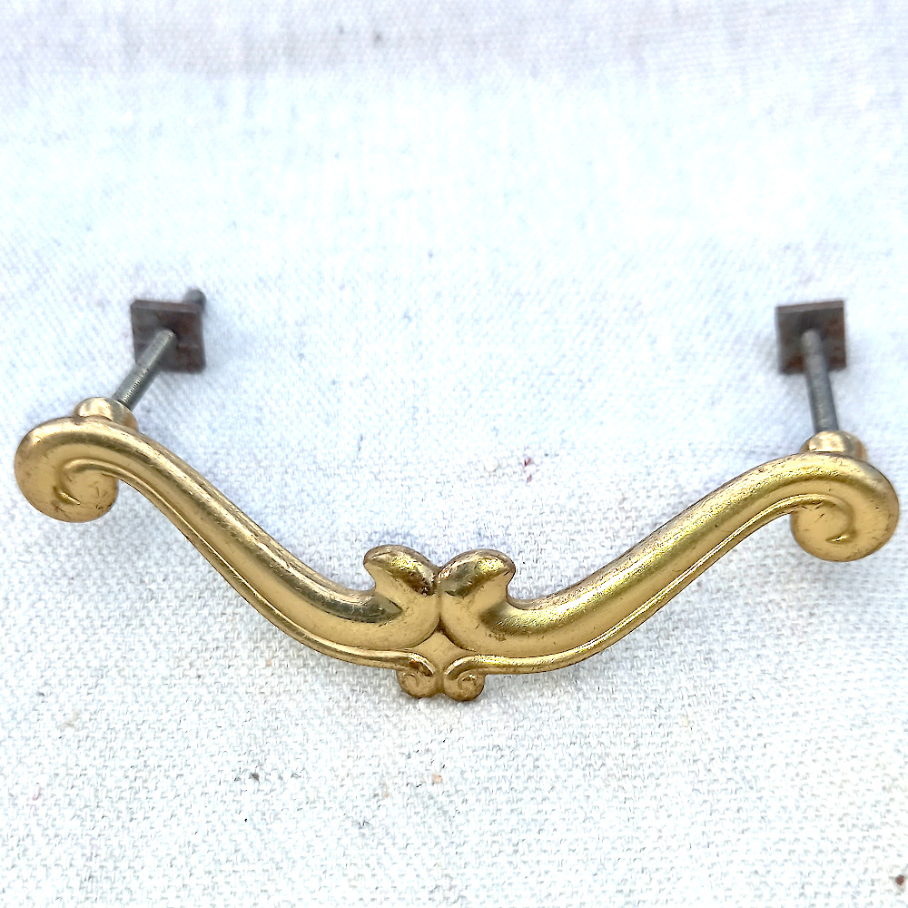 Retro Solid Decorative Brass Handle C/C=82mm (ANTR-042)