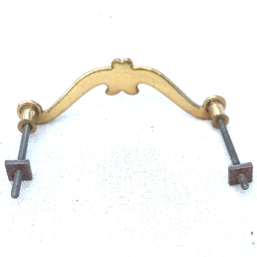 Retro Solid Decorative Brass Handle C/C=82mm (ANTR-042) - Image 2