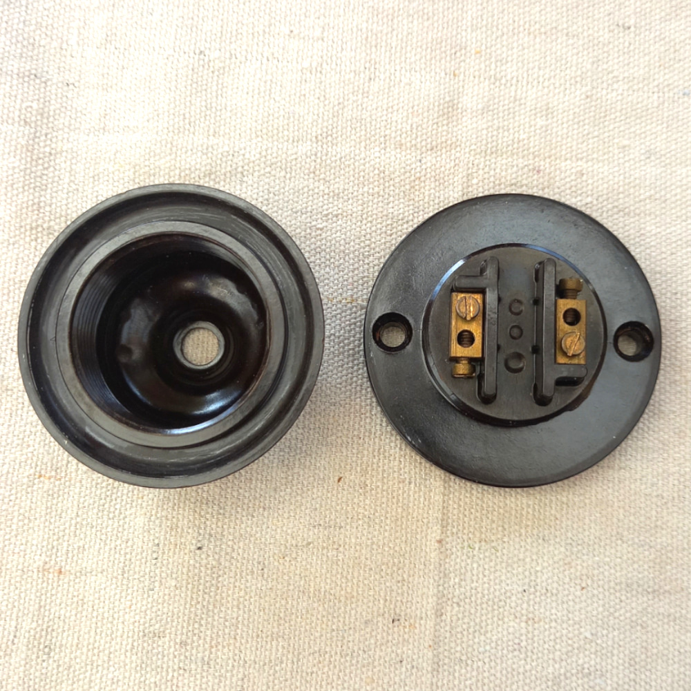 Bakelite Ceiling Lampholder Brown 5A 250V by PDL (ANTV-004) - Image 4