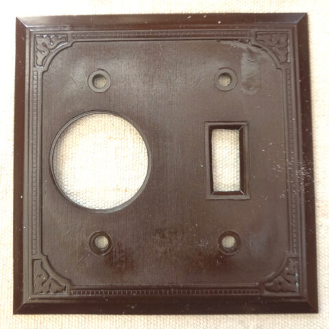 Art Deco Bakelite Switch Plate (ANTV-017)