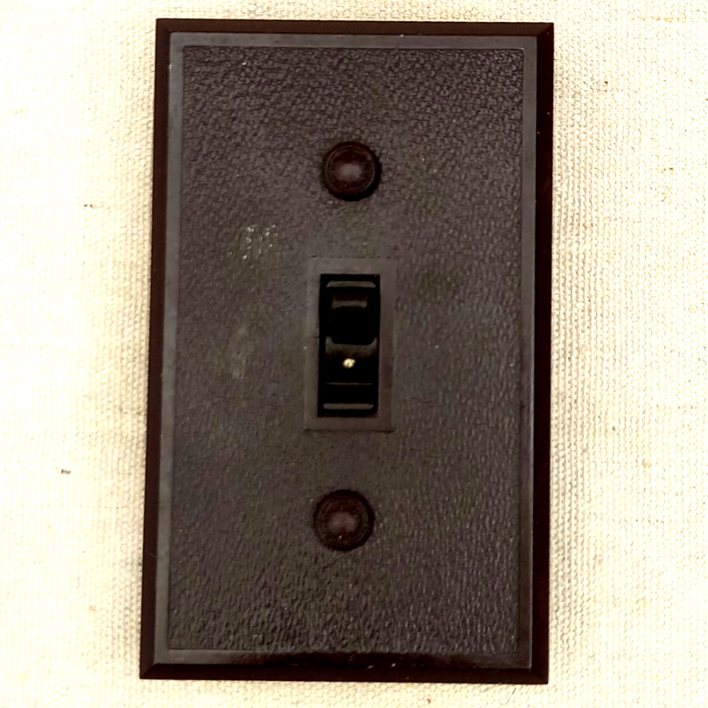 Vintage Bakelite Rocker Light Switch (ANTV-020)