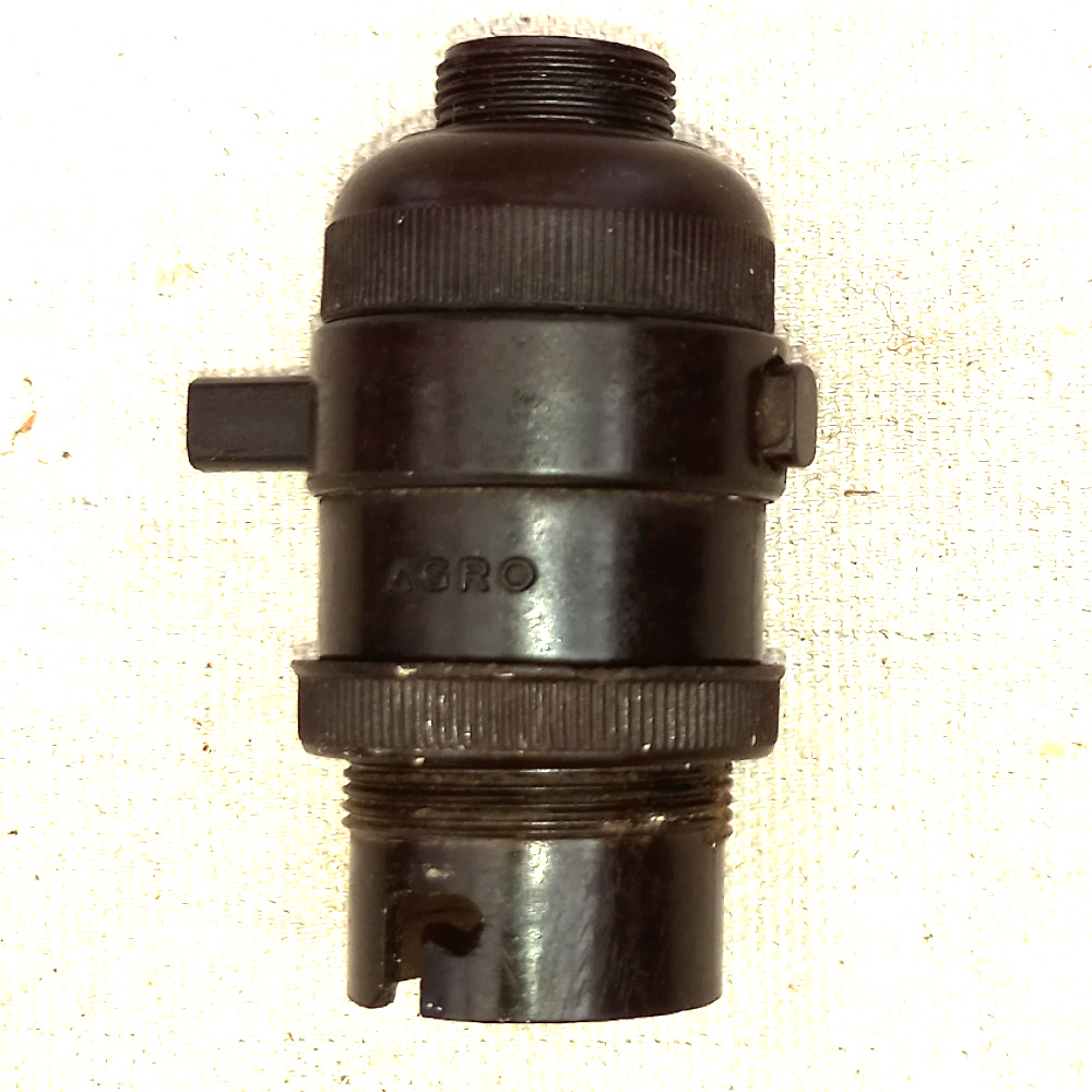 Bakelite Pendant Light Fitting with Switch by Agro (ANTV-035)