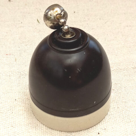 Bakelite/Ceramic Ceiling Pull Switch by Crabtree (ANTV-043)