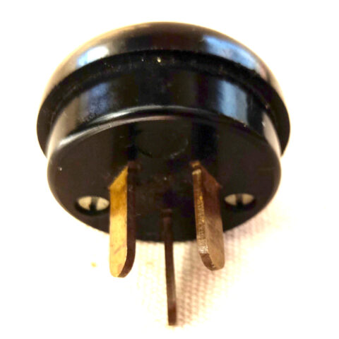 Black Power Plug (Male) 10A 240V by Tilley (ANTV-058)