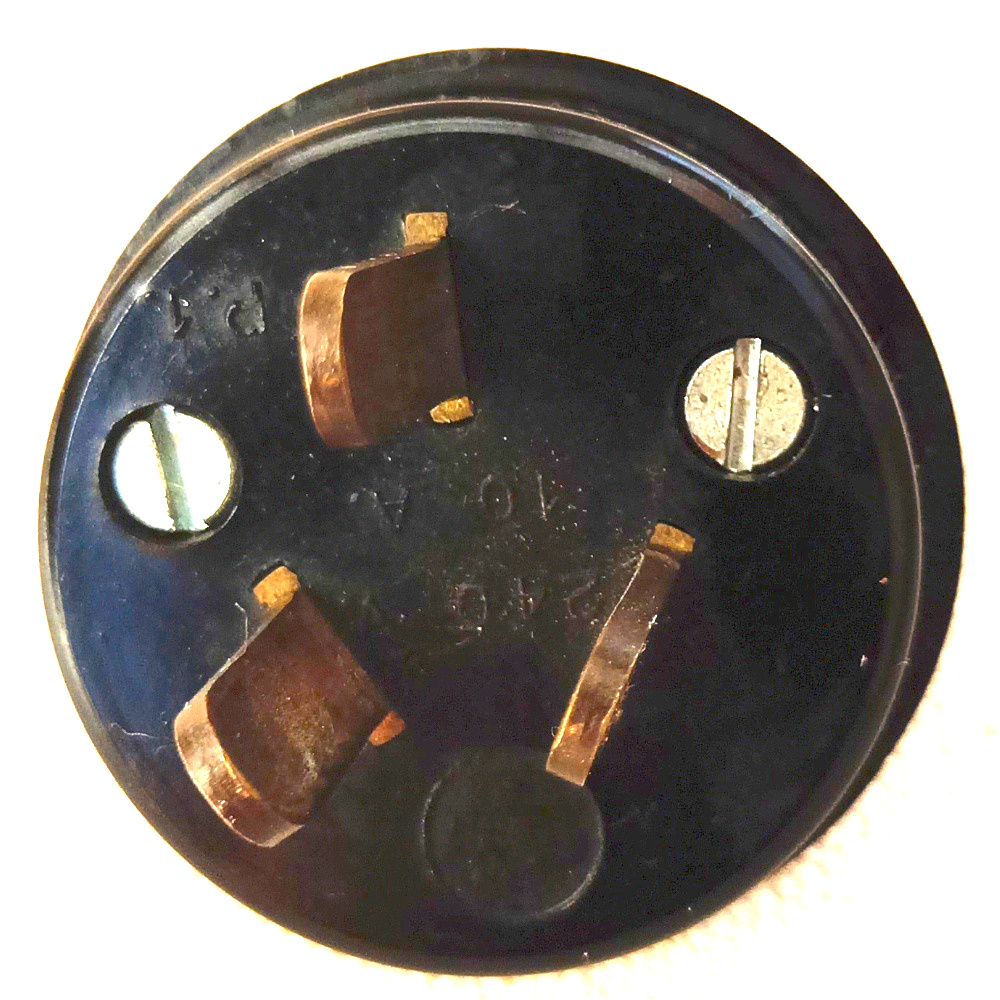 Black Power Plug (Male) 10A 240V by Tilley (ANTV-058) - Image 3