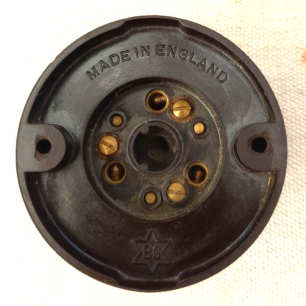 Bakelite Ceiling Lampholder Brown by British General (ANTV-062) - Image 2