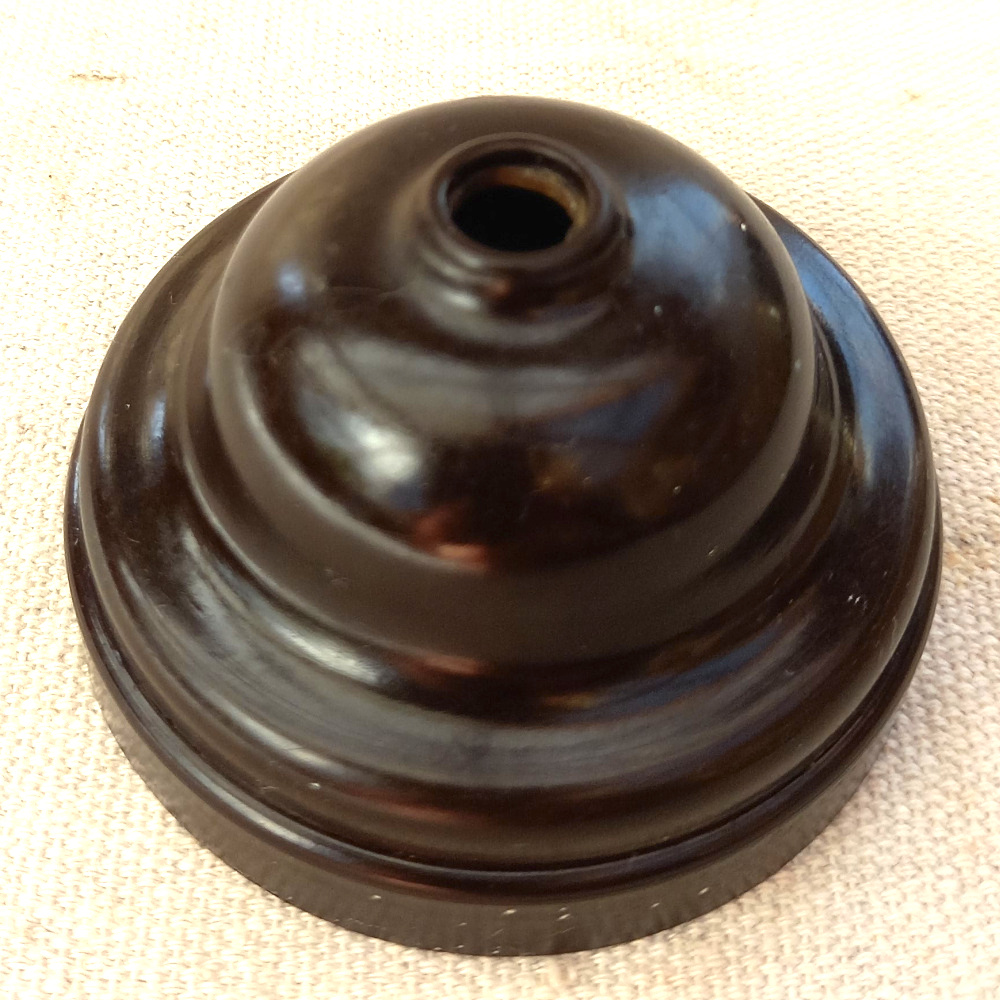 Bakelite Ceiling Lampholder Brown by British General (ANTV-062)