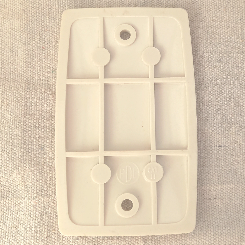 Vintage Switch Cover Plate White by PDL (ANTV-065) - Image 2