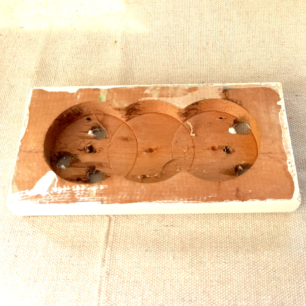 Vintage Wooden Mounting Block 72/153mm (ANTV-072) - Image 2