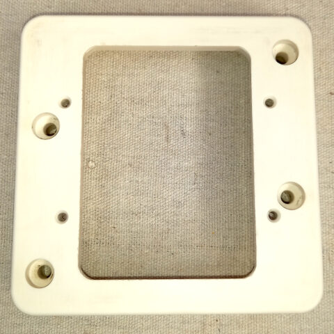 Vintage White Bakelite Mounting Block by PDL (ANTV-075)