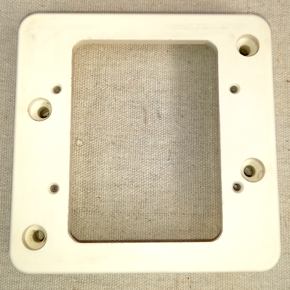 Vintage White Bakelite Mounting Block by PDL (ANTV-075)
