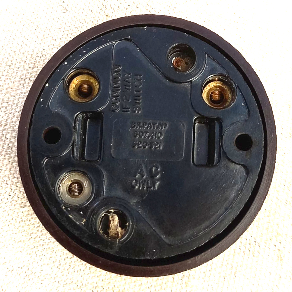 Bakelite Rocker Switch Brown 13A 250VAC by GEC (ANTV-080) - Image 2