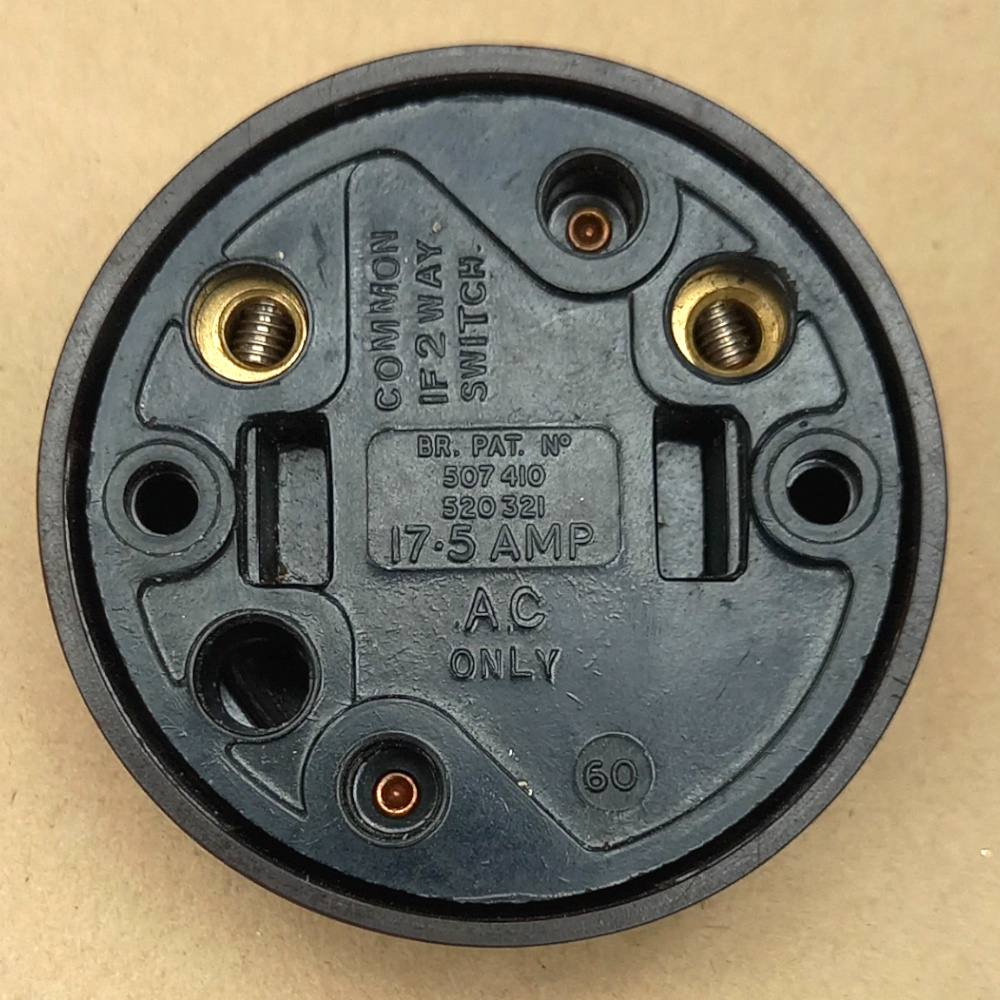 Bakelite Rocker Switch 17.5A 250VAC by GEC (ANTV-086) - Image 2