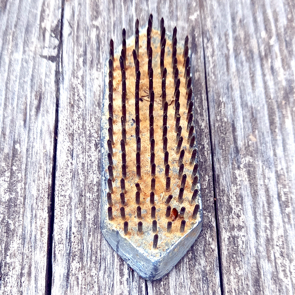 Vintage Flower Frog Rectangular Octagon (SANT-013) - Image 3