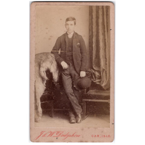 CdV of a Man by J & W Dodgshon Carlisle (ANPH-080)