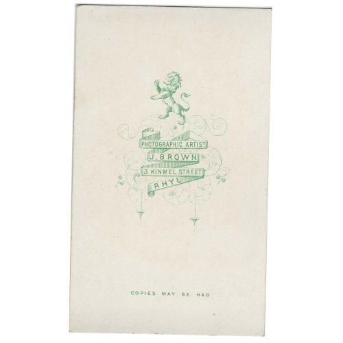 CdV of a Man Sitting by J Brown Rhyl (ANPH-082) - Image 2