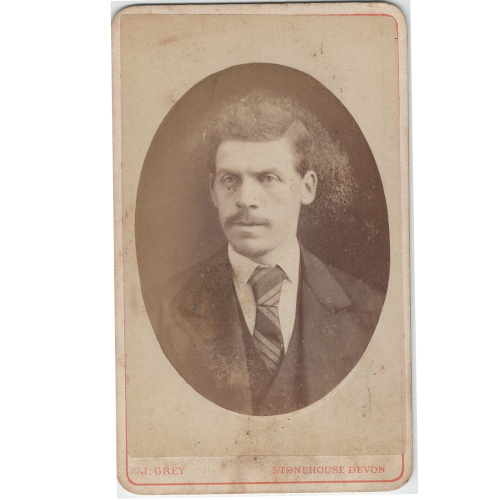 CdV of a Man by J Grey Stonehouse Devon (ANPH-111)