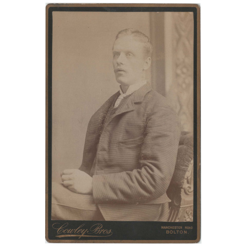Cabinet Card of a Man by Cowley Bros Bolton (ANPI-013)