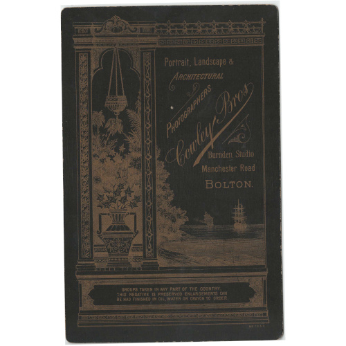 Cabinet Card of a Man by Cowley Bros Bolton (ANPI-013) - Image 2