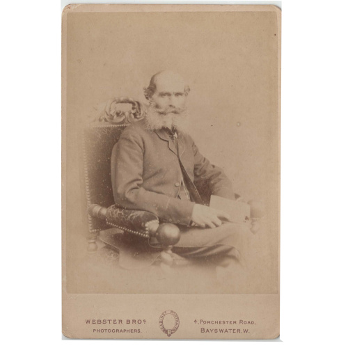 Cabinet Card of a Man by Webster Bros Bayswater (ANPI-017)