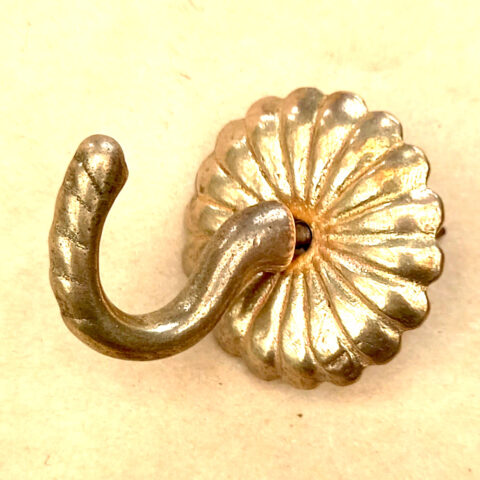 Decorative Screw-In Hook Brass (Curtain Tie-Back) (ANTM-021)