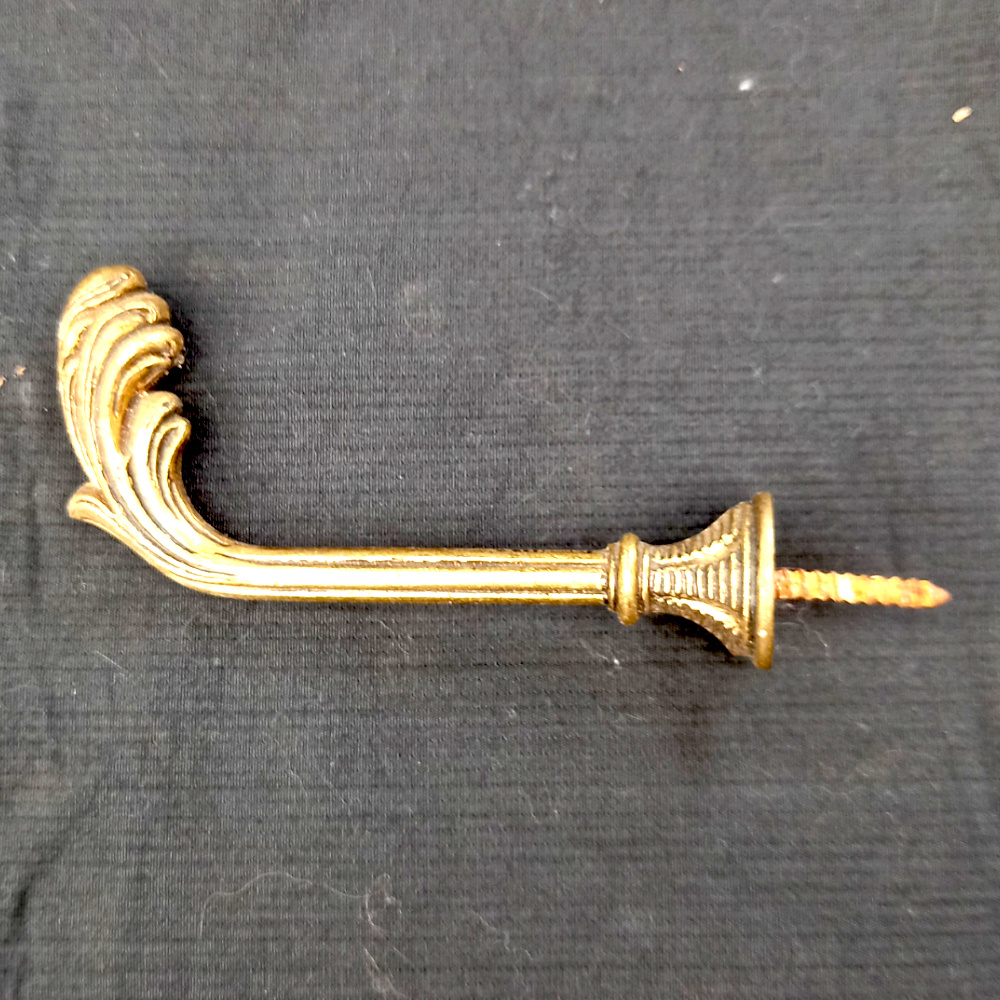 Decorative Solid Brass Hook (Curtain Tie-Back) (ANTM-022) - Image 2