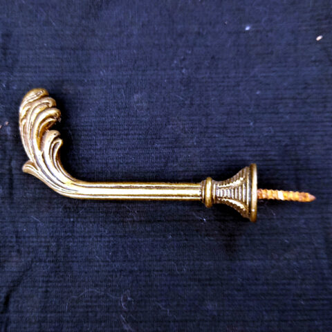 Decorative Solid Brass Hook (Curtain Tie-Back) (ANTM-022)