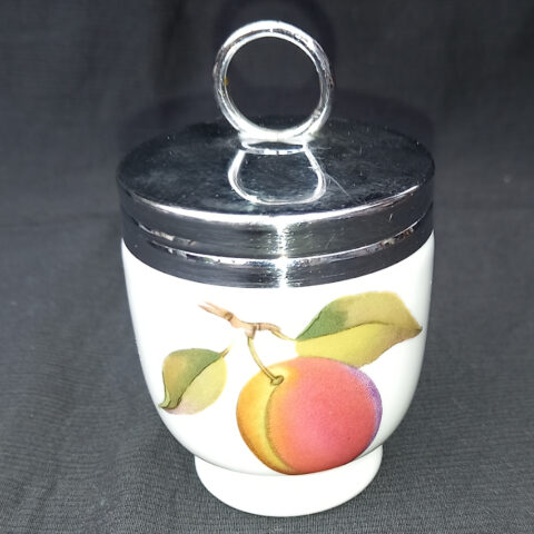 Royal Worcester vintage porcelain single egg coddler with classic design