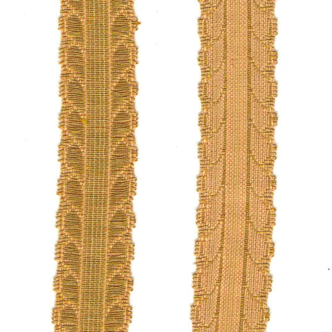 17mm Gold Metallic Florentine Braid (RG-018) sold by the meter