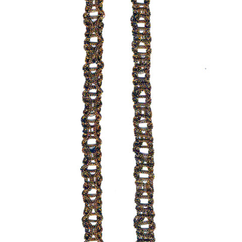 6mm Vintage Metallic Gold Lace Ribbon (RG-021) sold by the meter