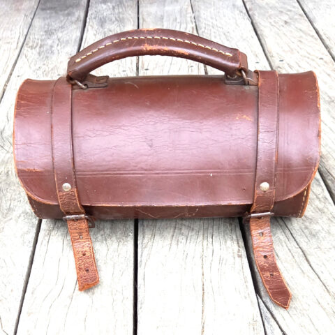 Funky Round Leather Bag with Straps (VCBA-014)