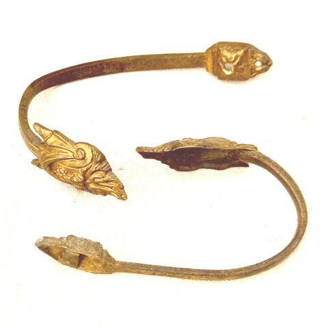 Victorian Solid Brass Hooks (Curtain Tie-Back) x2 (ANTM-033)