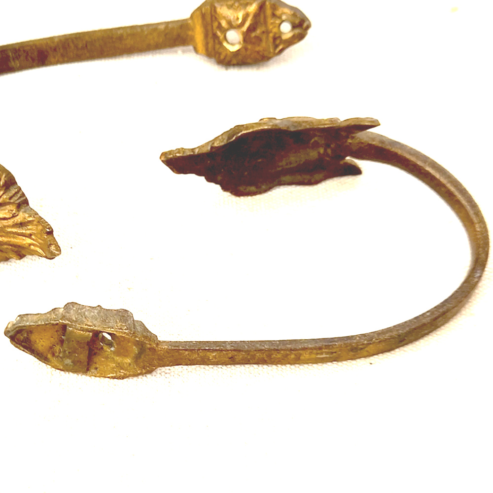 Victorian Solid Brass Hooks (Curtain Tie-Back) x2 (ANTM-033) - Image 3