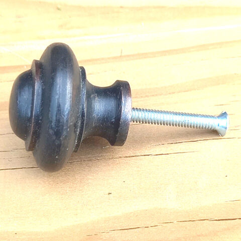 Cast Iron Knob (Pull-Handle) Black (ANTR-049)
