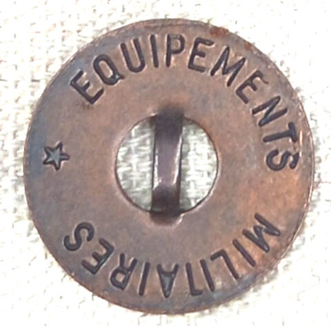 15mm Button Copper Equipment Militaires NOS (BUT-048S)