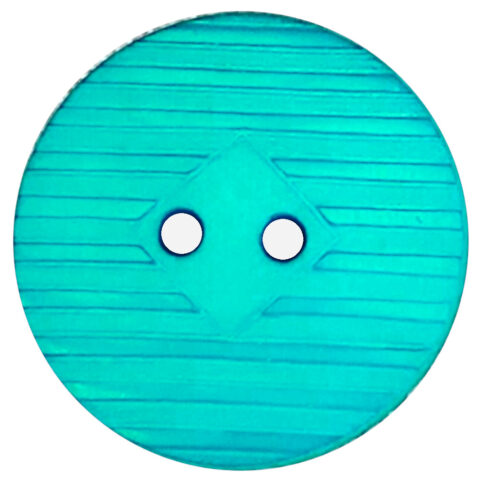 15mm Button Turquoise-Blue 1980s NOS (BUT-060XS)